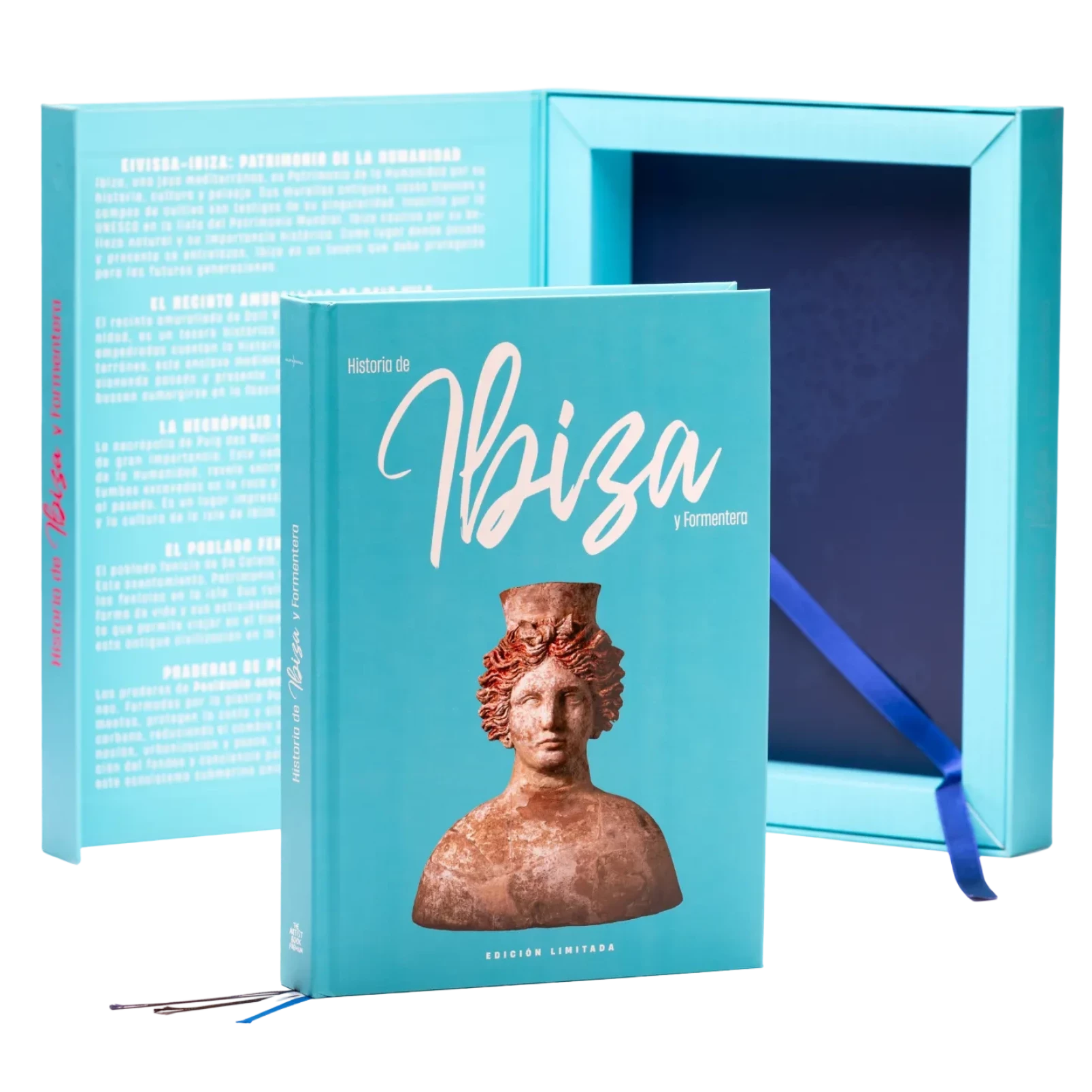 Estuche y Libro Historia de Ibiza y Formentera